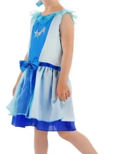Assepoester Blauw Jurkje