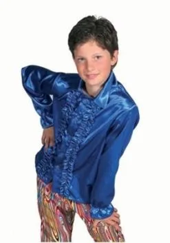 Kinder Roezel Blouse Blauw