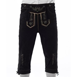 Zwarte Leren Lederhose Peter