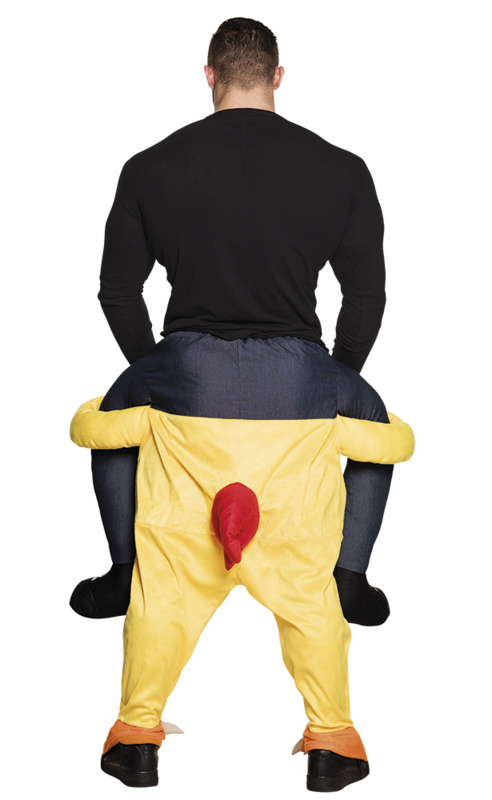 Gedragen Funny Kip Kostuum - Afbeelding 2