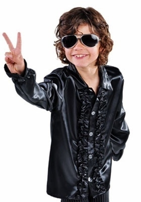 Kinder Roezel Blouse Zwart