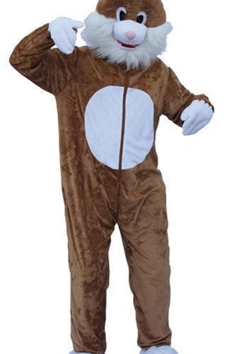 Paashaas Kostuum Mascotte Bruin