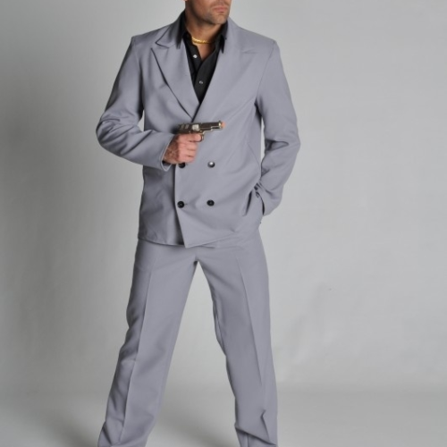 Miami Vice Kostuum Grijs